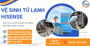 Dịch vụ vệ sinh tủ lạnh Hisense