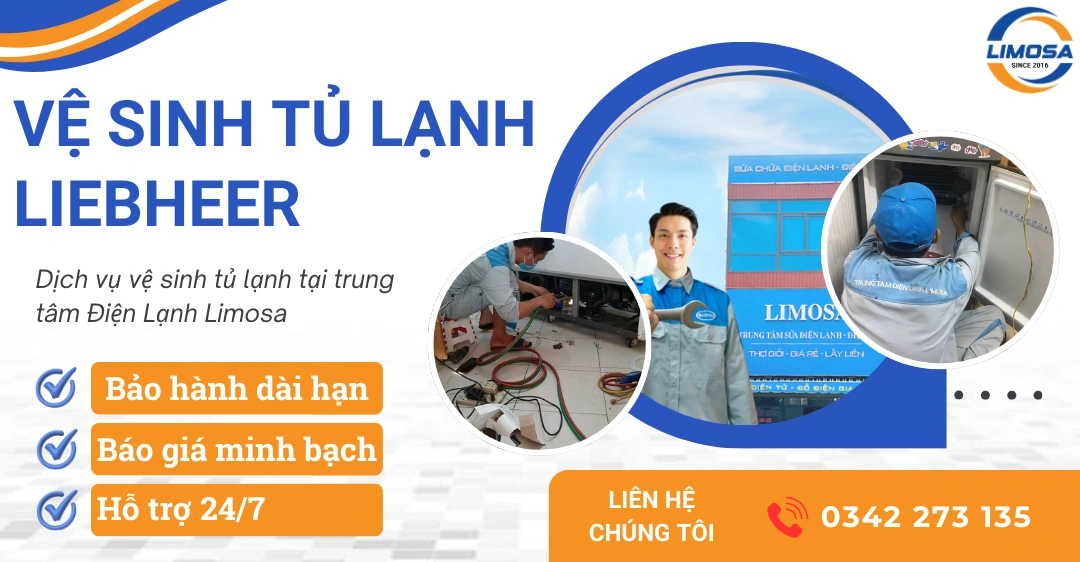 Dịch vụ vệ sinh tủ lạnh Liebheer