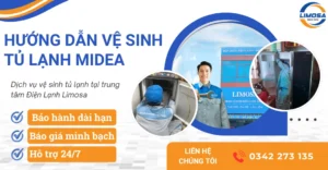Dịch vụ vệ sinh tủ lạnh Midea
