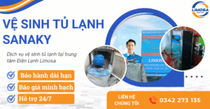 Dịch vụ vệ sinh tủ lạnh Sanaky