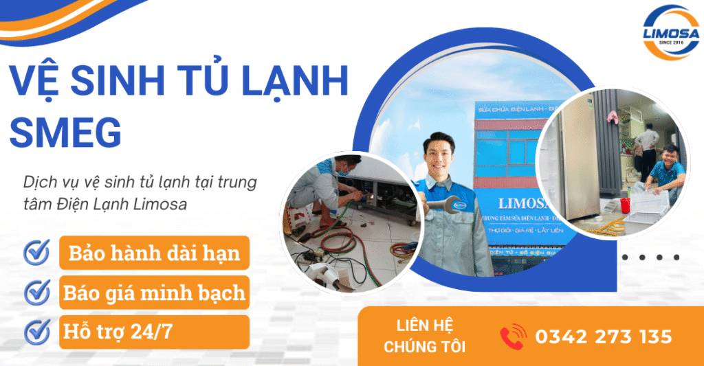 Dịch vụ vệ sinh tủ lạnh Smeg