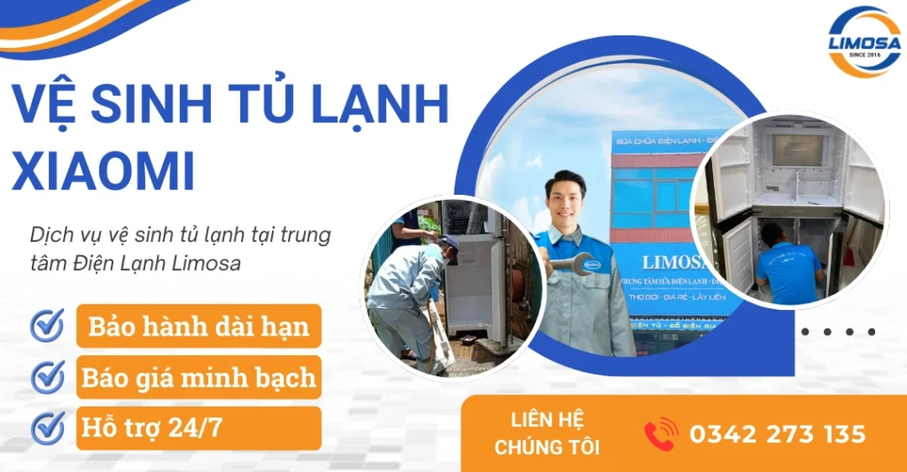Dịch vụ vệ sinh tủ lạnh Xiaomi