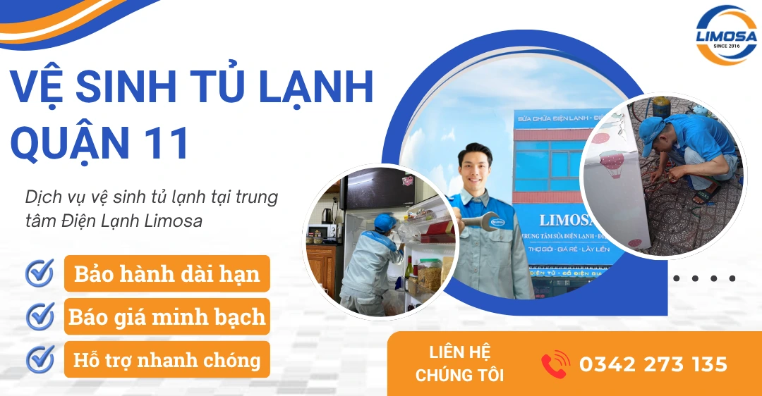 Dịch vụ vệ sinh tủ lạnh quận 11 chuyên nghiệp tại nhà Dịch vụ vệ sinh tủ lạnh quận 11