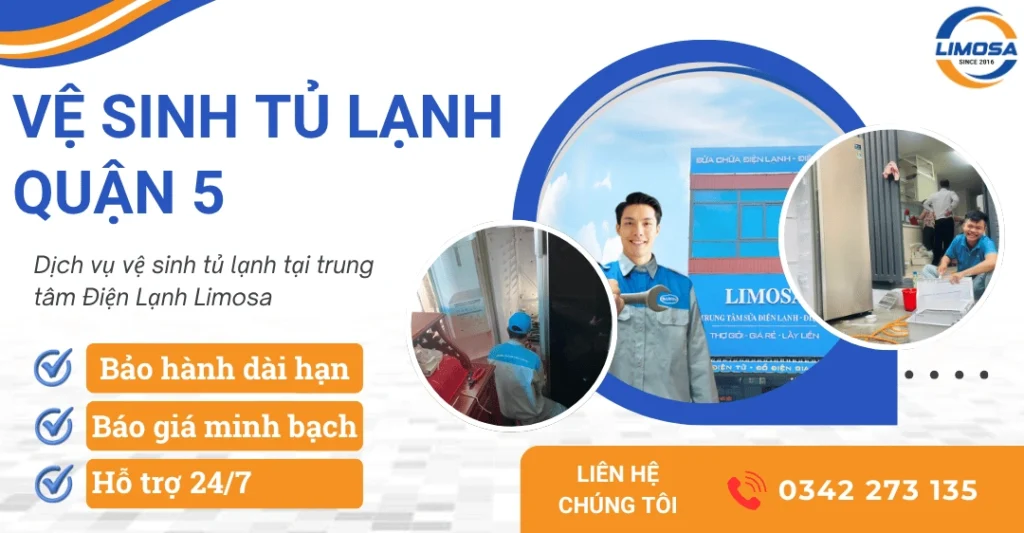 Dịch vụ vệ sinh tủ lạnh quận 5