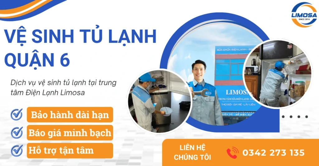 Dịch vụ vệ sinh tủ lạnh quận 6