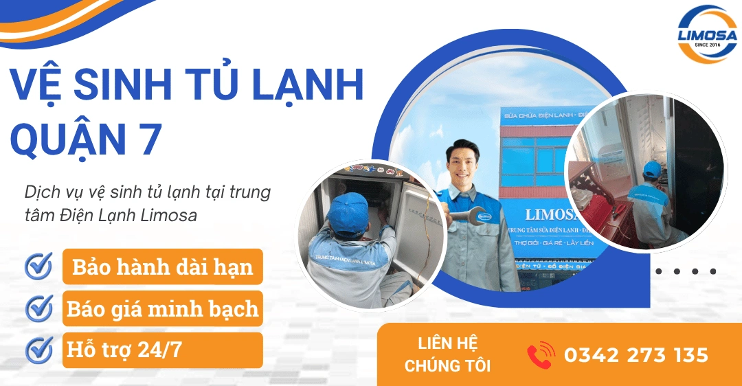 Dịch vụ vệ sinh tủ lạnh quận 7 chuyên nghiệp, tận tâm Dịch vụ vệ sinh tủ lạnh quận 7