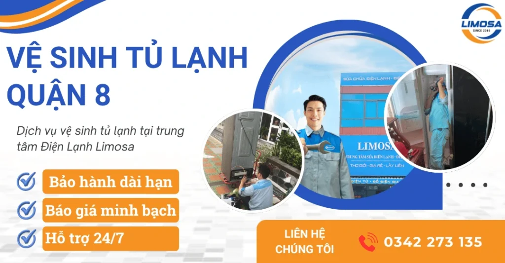 Dịch vụ vệ sinh tủ lạnh quận 8