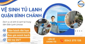 Dịch vụ vệ sinh tủ lạnh quận Bình Chánh