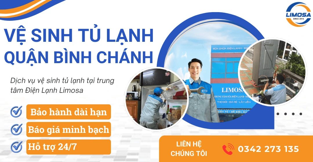 Dịch vụ vệ sinh tủ lạnh quận Bình Chánh
