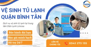 Dịch vụ vệ sinh tủ lạnh quận Bình Tân