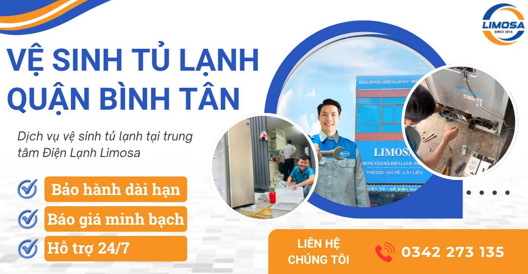 Dịch vụ vệ sinh tủ lạnh quận Bình Tân tại nhà nhanh chóng Dịch vụ vệ sinh tủ lạnh quận Bình Tân