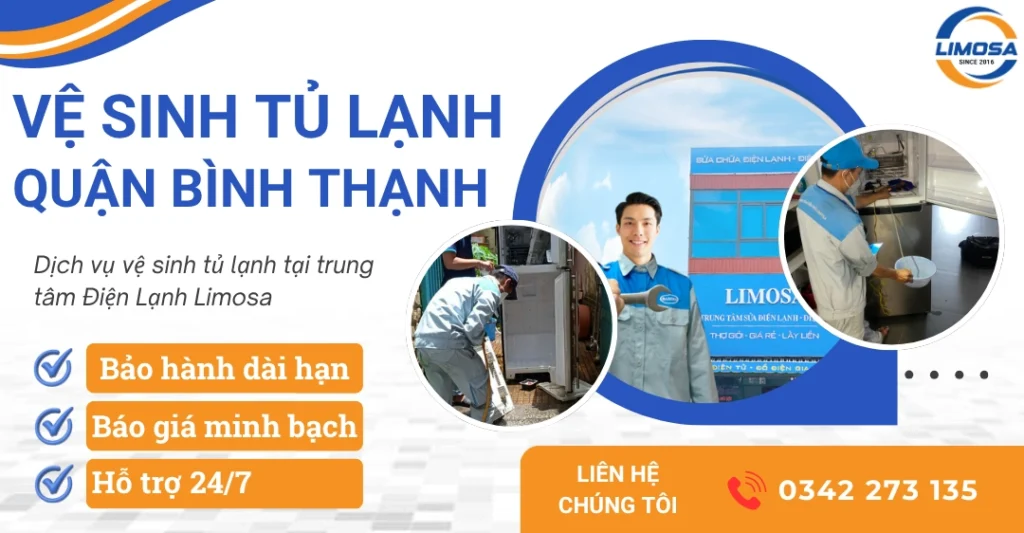 Dịch vụ vệ sinh tủ lạnh quận Bình Thạnh