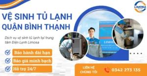 Dịch vụ vệ sinh tủ lạnh quận Bình Thạnh