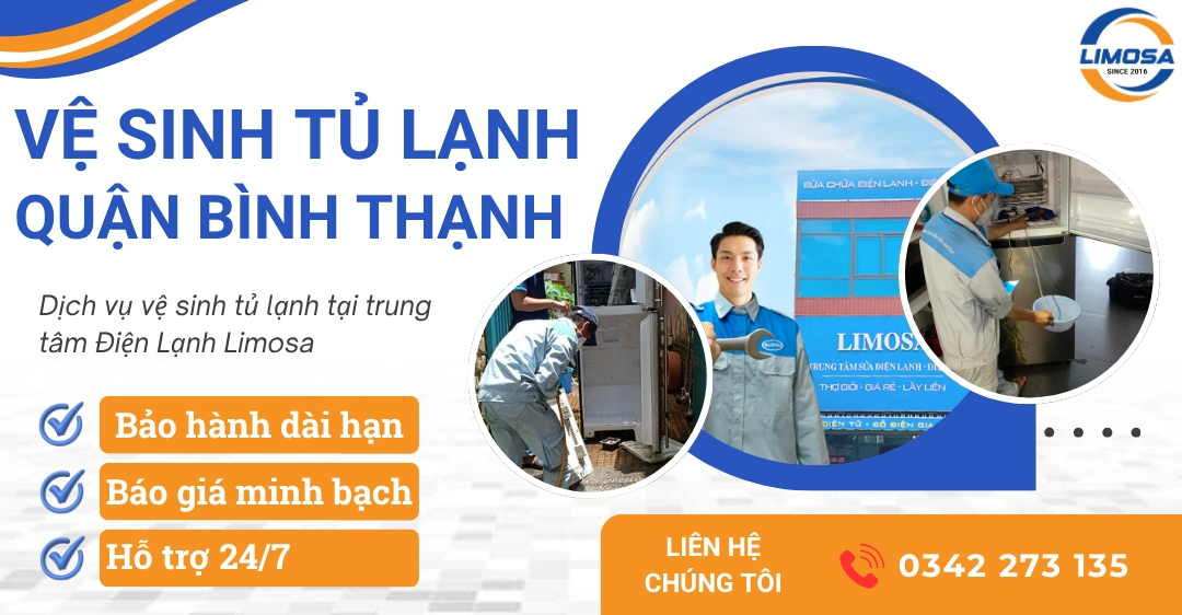 Dịch vụ vệ sinh tủ lạnh quận Bình Thạnh tại nhà nhanh chóng Dịch vụ vệ sinh tủ lạnh quận Bình Thạnh