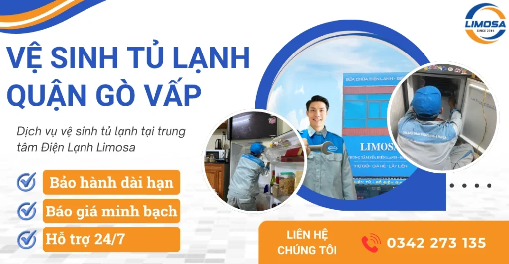 Dịch vụ vệ sinh tủ lạnh quận Gò Vấp