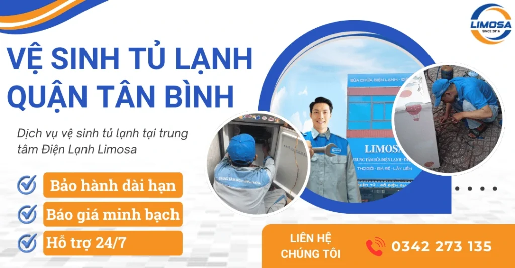 Dịch vụ vệ sinh tủ lạnh quận Tân Bình