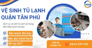 Dịch vụ vệ sinh tủ lạnh quận Tân Phú