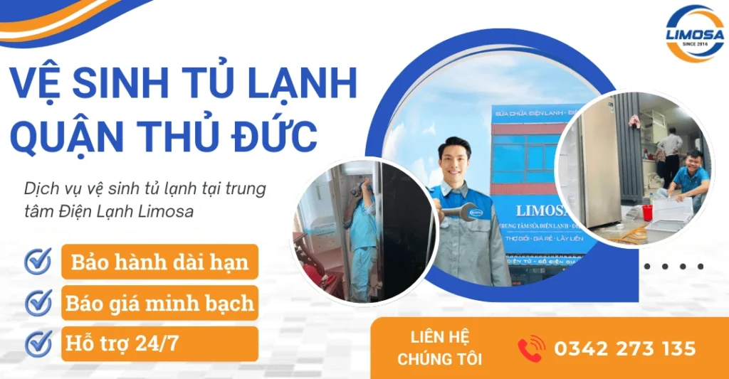Dịch vụ vệ sinh tủ lạnh quận Thủ Đức