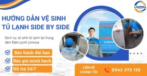 Vệ sinh tủ lạnh side by side
