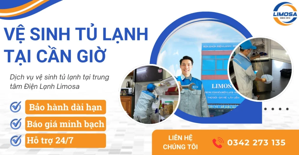Dịch vụ vệ sinh tủ lạnh tại Cần Giờ tận nơi, nhanh chóng