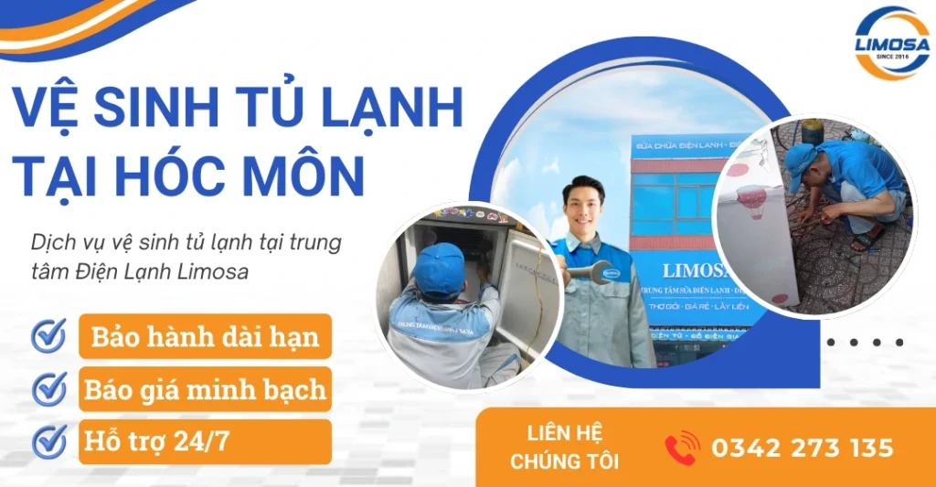 Dịch vụ vệ sinh tủ lạnh tại Hóc Môn