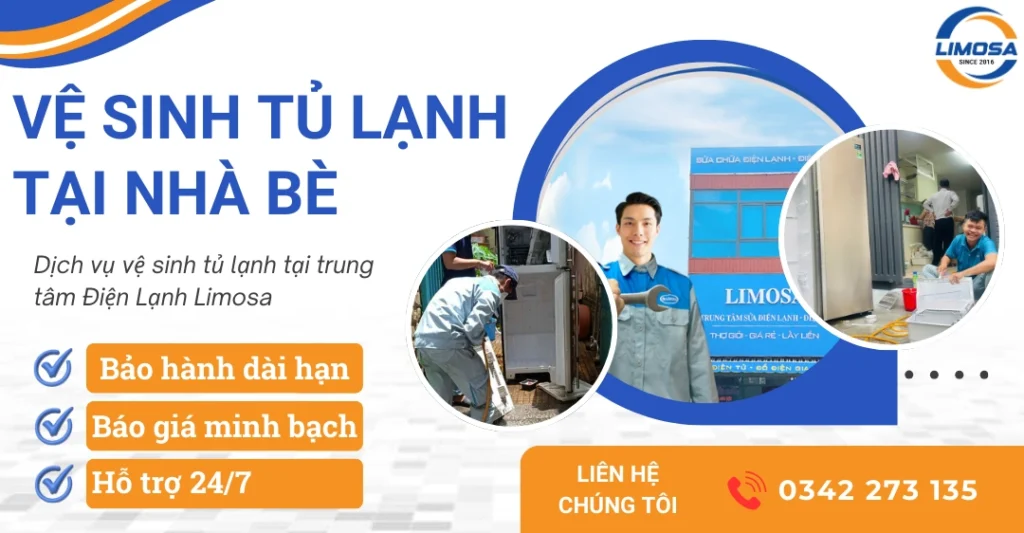 Dịch vụ vệ sinh tủ lạnh tại Nhà Bè