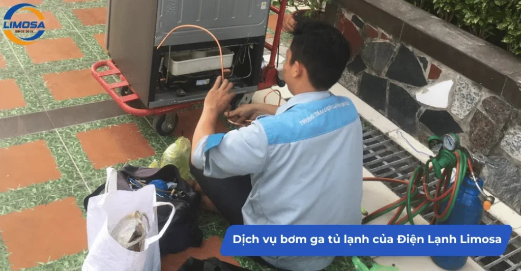 Dịch vụ bơm ga tủ lạnh của Điện Lạnh Limosa