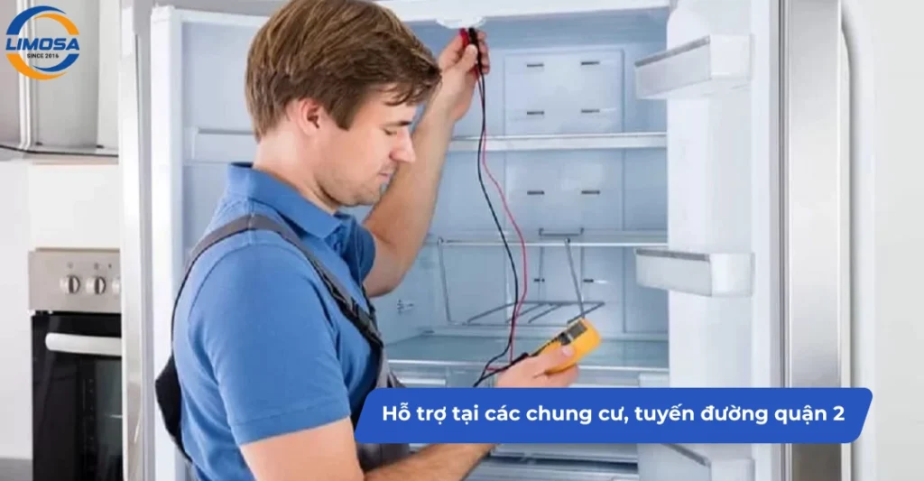 Khu vực hỗ trợ nhanh tại các chung cư và tuyến đường quận 2