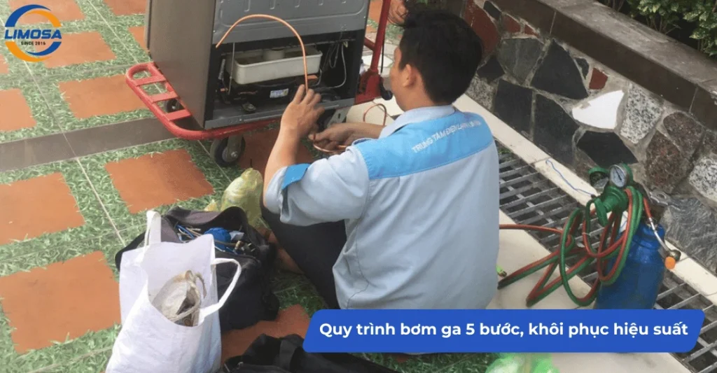Quy trình bơm ga 5 bước, khôi phục hiệu suất tối ưu