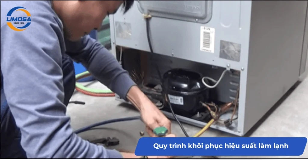 Quy trình khôi phục hiệu suất làm lạnh của tủ lạnh