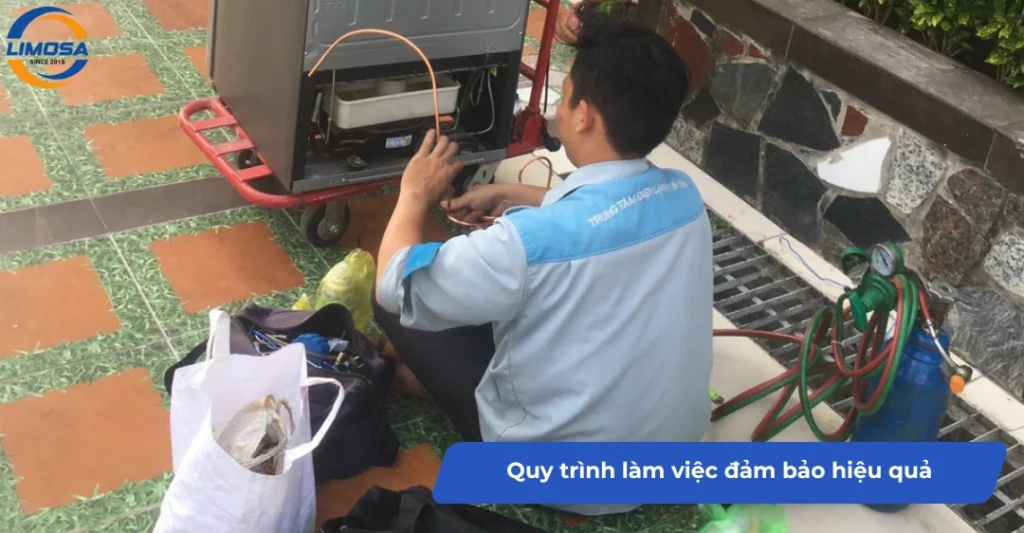 Quy trình làm việc đảm bảo hiệu quả tại Điện Lạnh Limosa