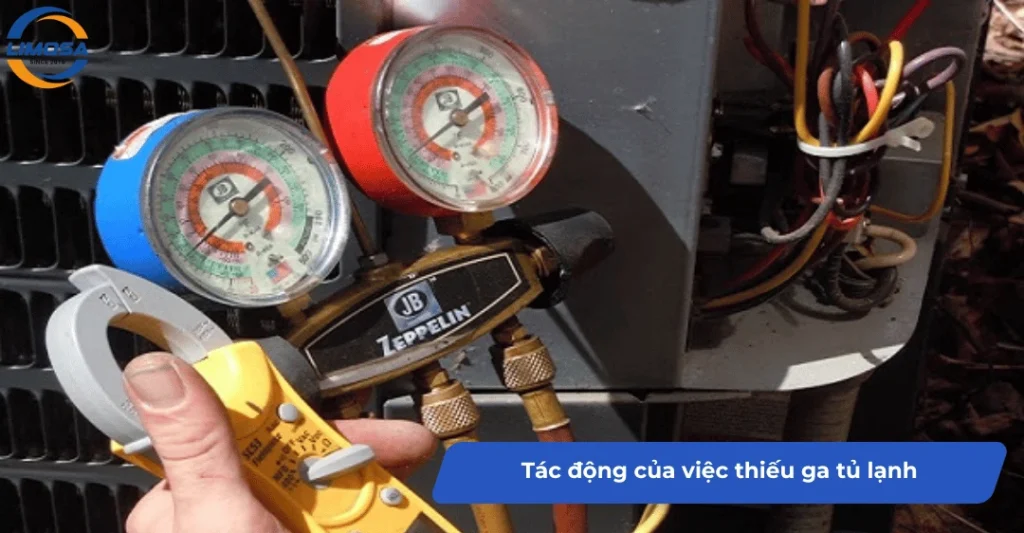 Tác động của việc thiếu ga tủ lạnh