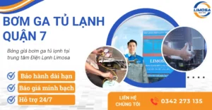 Dịch vụ bơm ga tủ lạnh quận 7
