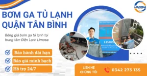 Dịch vụ bơm ga tủ lạnh quận Tân Bình