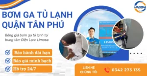 Dịch vụ bơm ga tủ lạnh quận Tân Phú