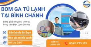 Dịch vụ bơm ga tủ lạnh tại Bình Chánh