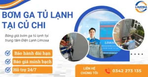 Dịch vụ bơm ga tủ lạnh tại Củ Chi