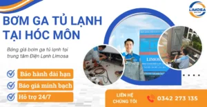 Dịch vụ bơm ga tủ lạnh tại Hóc Môn