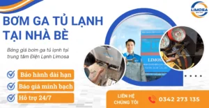 Dịch vụ bơm ga tủ lạnh tại Nhà Bè