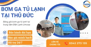 Dịch vụ bơm ga tủ lạnh tại Thủ Đức