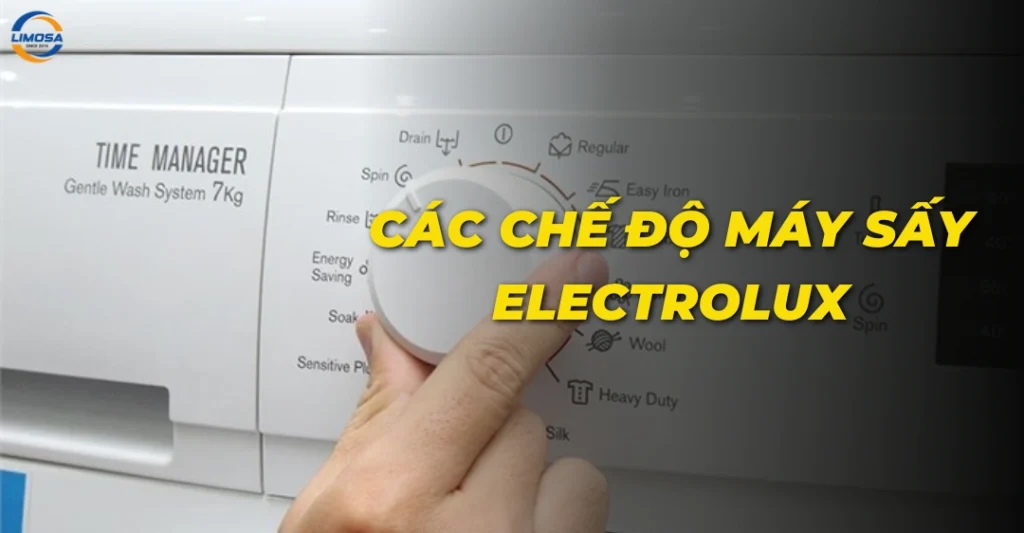 Các chế độ máy sấy Electrolux