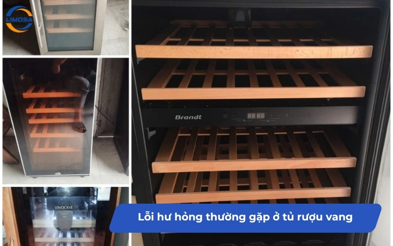 Một số lỗi hư hỏng thường gặp ở tủ bảo quản rượu vang