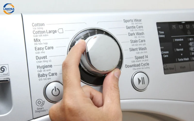 Các tùy chọn xả trên máy giặt LG