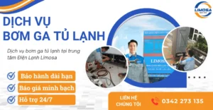 Dịch vụ bơm ga tủ lạnh