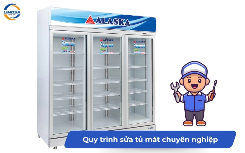 Quy trình sửa chữa tủ mát công nghiệp chuyên nghiệp