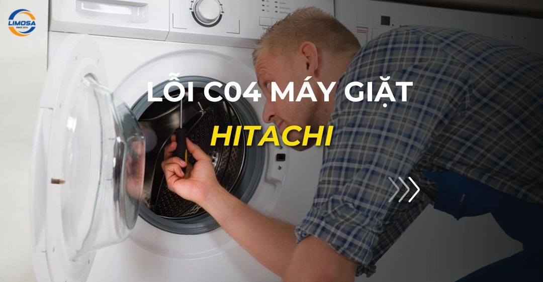 lỗi c04 máy giặt hitachi_