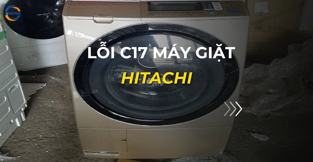 lỗi c17 máy giặt hitachi_