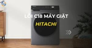 lỗi c18 máy giặt hitachi_