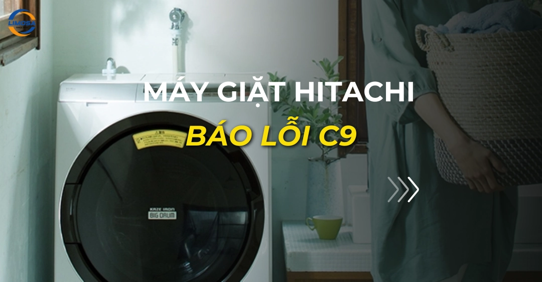 máy giặt hitachi báo lỗi c9_