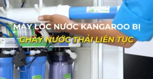 máy lọc nước kangaroo bị chảy nước thải liên tục